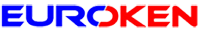 Euroken blue and red company logo